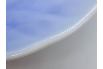 戦前　オールド香蘭社　有田焼　染付　葉形　葉皿　約21cm　6.9寸　細かな絵付けが美しい変形皿5枚セット(中皿、和皿、和食器、裏印、六寸九分)(R-079911)