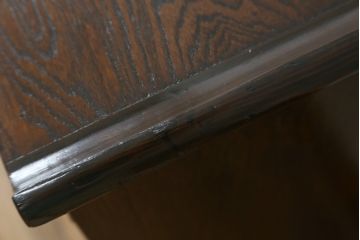 アジアンビンテージ　お部屋に個性をプラスしてくれる李朝デザインの小振りなサイドキャビネット(李朝箪笥、李朝タンス、小物収納、収納棚、戸棚、飾り棚、ヴィンテージ)(R-079921)