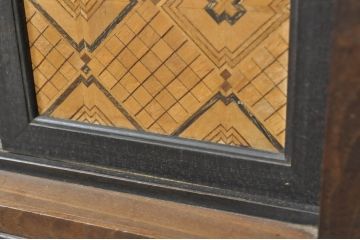 和製アンティーク　激レア　希少!!　戦前　時代物　置いてあるだけで絵になる箱根細工の人形棚(飾り棚、箱根寄木細工、茶棚、茶箪笥、収納棚、戸棚)(R-079924)