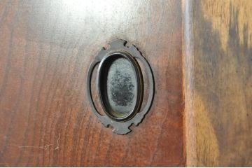 和製アンティーク　高級品!!　新潟産　前面欅(ケヤキ)材　玉杢　黒柿材　漆塗り　表情豊かな木材の魅力をふんだんに味わえる和箪笥(衣装タンス、整理箪笥、収納箪笥、観音箪笥、時代箪笥、引き出し、チェスト)(R-079925)