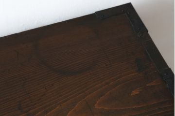 和製アンティーク　明治大正期　前面欅(ケヤキ)材　玉杢　美しい杢目と重厚な金具が魅力的な新潟帳場箪笥(和たんす、収納タンス、整理箪笥、時代箪笥、引き出し、戸棚、収納棚)(R-079926)