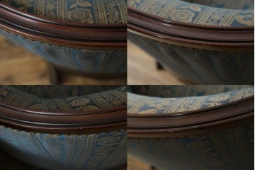 中古　maruni(マルニ木工)　KENT-COURT(ケントコート)　随所に施された上品な意匠が魅力的な1Pソファ2脚セット　定価2脚で約44万円　(R-079932)