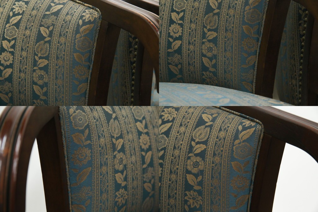 中古　maruni(マルニ木工)　KENT-COURT(ケントコート)　随所に施された上品な意匠が魅力的な1Pソファ2脚セット　定価2脚で約44万円　(R-079932)