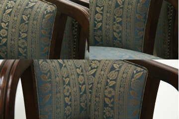 中古　maruni(マルニ木工)　KENT-COURT(ケントコート)　随所に施された上品な意匠が魅力的な1Pソファ2脚セット　定価2脚で約44万円　(R-079932)