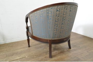 中古　maruni(マルニ木工)　KENT-COURT(ケントコート)　随所に施された上品な意匠が魅力的な1Pソファ2脚セット(ラウンジチェア、アームチェア、1人掛け、バラ売り可能)(定価2脚で約44万円)(R-079932)