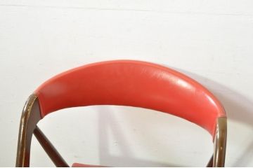 和製ビンテージ　OLD(オールド) KOSUGA(コスガ)　昭和レトロな雰囲気たっぷりのダイニングチェア2脚セット(椅子、イス、バラ売り可能)(R-079933)