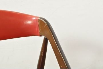 和製ビンテージ　OLD(オールド) KOSUGA(コスガ)　昭和レトロな雰囲気たっぷりのダイニングチェア2脚セット(椅子、イス、バラ売り可能)(R-079933)