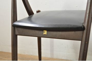 和製ビンテージ　OLD(オールド) KOSUGA(コスガ)　昭和レトロな雰囲気たっぷりのダイニングチェア2脚セット(椅子、イス、バラ売り可能)(R-079934)