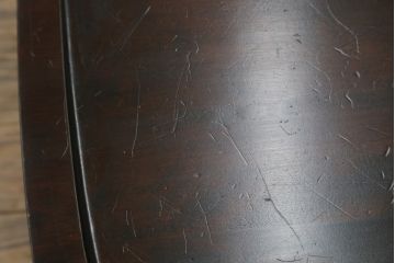 中古　北海道民芸家具　HM686　ゆるりと曲線を描くフォルムが魅力的なダイニングチェア(イス、椅子、板座チェア)(定価2脚で約8万円)(R-079935)