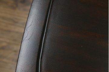 中古　北海道民芸家具　HM686　ゆるりと曲線を描くフォルムが魅力的なダイニングチェア(イス、椅子、板座チェア)(定価2脚で約8万円)(R-079935)