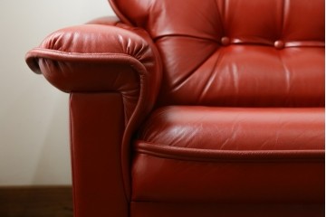 和製ヴィンテージ　激レア　希少!!　富士ファニチア(FUJI FURNITURE)　本革　組み合わせ自在なレザーソファ　(R-079936)