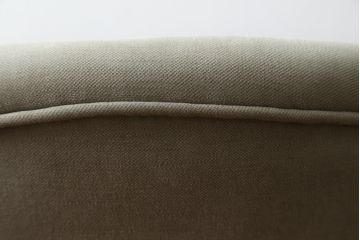 フランスアンティーク　ペイント　丸いフォルムと淡いカラーが可愛らしい1Pソファ2脚セット(一人掛け、サロンチェア、ラウンジチェア、椅子、イス、バラ売り可能)(R-079940)
