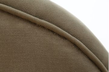 フランスアンティーク　ペイント　丸いフォルムと淡いカラーが可愛らしい1Pソファ2脚セット(一人掛け、サロンチェア、ラウンジチェア、椅子、イス、バラ売り可能)(R-079940)