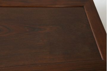 中古　美品!!　九州民芸家具　欅(ケヤキ)材　引き出し2杯付き　表情豊かな木目が魅力的なモダンデザインの茶棚(飾り棚、戸棚、収納棚、サイドキャビネット)(R-079948)