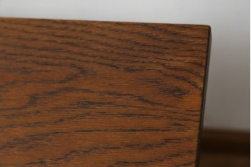 中古　ラフジュ工房オリジナル　ペイント　ヴィンテージ感漂うレトロなデザインの格納スツール6脚付き鉄脚テーブル(6人掛け、6P、ダイニングテーブル、作業台、ワークテーブル)(R-079952)