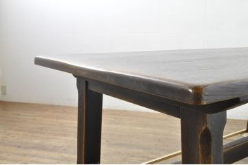 中古　美品　飛騨産業　キツツキ　PROVINCIAL(プロヴィンシャル・プロビンシャル)　どっしりとした佇まいが存在感を放つタバーンテーブル(ダイニングテーブル、4人掛け、6人掛け、作業台)(定価約60万円)(R-079955)