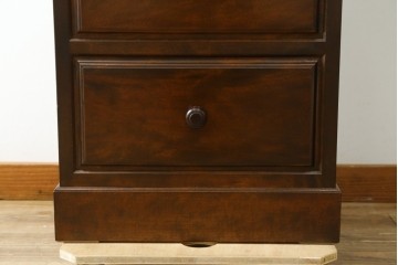 中古　美品!!　松本民芸家具　シンプルで使い勝手の良いA型小物整理タンス　定価約29万円　(R-079962)