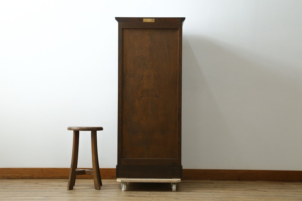 中古　美品!!　松本民芸家具　シンプルで使い勝手の良いA型小物整理タンス　定価約29万円　(R-079962)