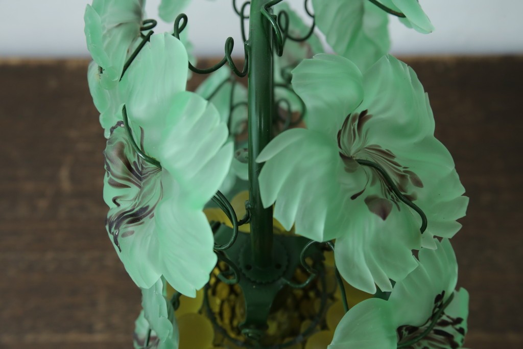 中古　美品!!　イタリア　トーソー社(TOSO CESARE)　ムラーノガラス(MURANO)　ブドウ(葡萄、ぶどう)　1灯　空間のアクセントになるテーブルスタンド　(R-079964)