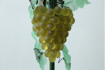 中古　美品!!　イタリア　トーソー社(TOSO CESARE)　ムラーノガラス(MURANO)　ブドウ(葡萄、ぶどう)　1灯　空間のアクセントになるテーブルスタンド　(R-079964)