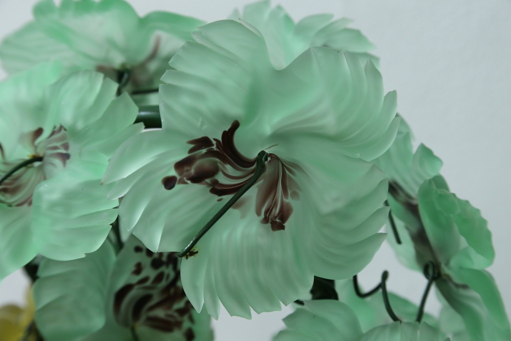 中古　美品!!　イタリア　トーソー社(TOSO CESARE)　ムラーノガラス(MURANO)　ブドウ(葡萄、ぶどう)　1灯　空間のアクセントになるテーブルスタンド　(R-079964)