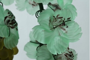 中古　美品!!　イタリア　トーソー社(TOSO CESARE)　ムラーノガラス(MURANO)　ブドウ(葡萄、ぶどう)　1灯　空間のアクセントになるテーブルスタンド　(R-079964)