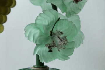 中古　美品!!　イタリア　トーソー社(TOSO CESARE)　ムラーノガラス(MURANO)　ブドウ(葡萄、ぶどう)　1灯　空間のアクセントになるテーブルスタンド　(R-079964)