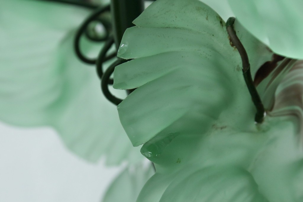 中古　美品!!　イタリア　トーソー社(TOSO CESARE)　ムラーノガラス(MURANO)　ブドウ(葡萄、ぶどう)　1灯　空間のアクセントになるテーブルスタンド　(R-079964)