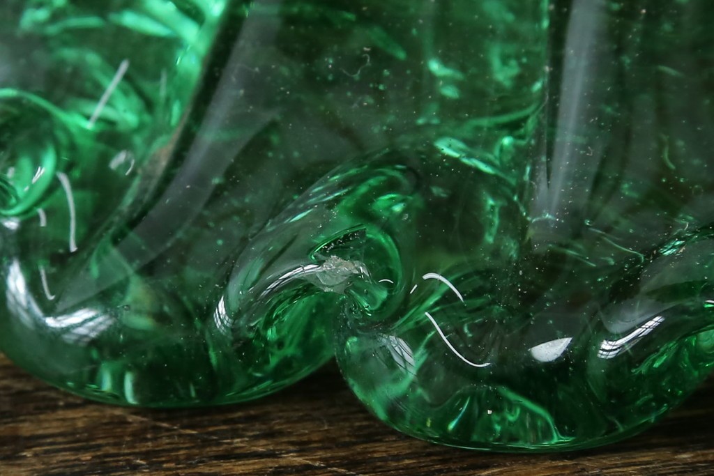 中古　美品!!　イタリア　トーソー社(TOSO CESARE)　ムラーノガラス(MURANO)　ブドウ(葡萄、ぶどう)　1灯　空間のアクセントになるテーブルスタンド　(R-079964)