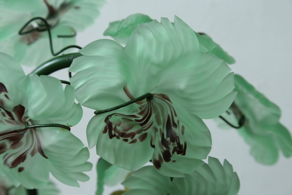 中古　美品!!　イタリア　トーソー社(TOSO CESARE)　ムラーノガラス(MURANO)　ブドウ(葡萄、ぶどう)　1灯　空間のアクセントになるテーブルスタンド　(R-079964)