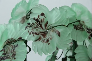 中古　美品!!　イタリア　トーソー社(TOSO CESARE)　ムラーノガラス(MURANO)　ブドウ(葡萄、ぶどう)　1灯　空間のアクセントになるテーブルスタンド　(R-079964)