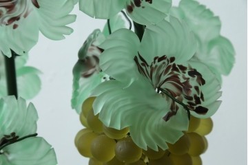 中古　美品!!　イタリア　トーソー社(TOSO CESARE)　ムラーノガラス(MURANO)　ブドウ(葡萄、ぶどう)　1灯　空間のアクセントになるテーブルスタンド　(R-079964)