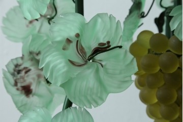 中古　美品!!　イタリア　トーソー社(TOSO CESARE)　ムラーノガラス(MURANO)　ブドウ(葡萄、ぶどう)　1灯　空間のアクセントになるテーブルスタンド　(R-079964)