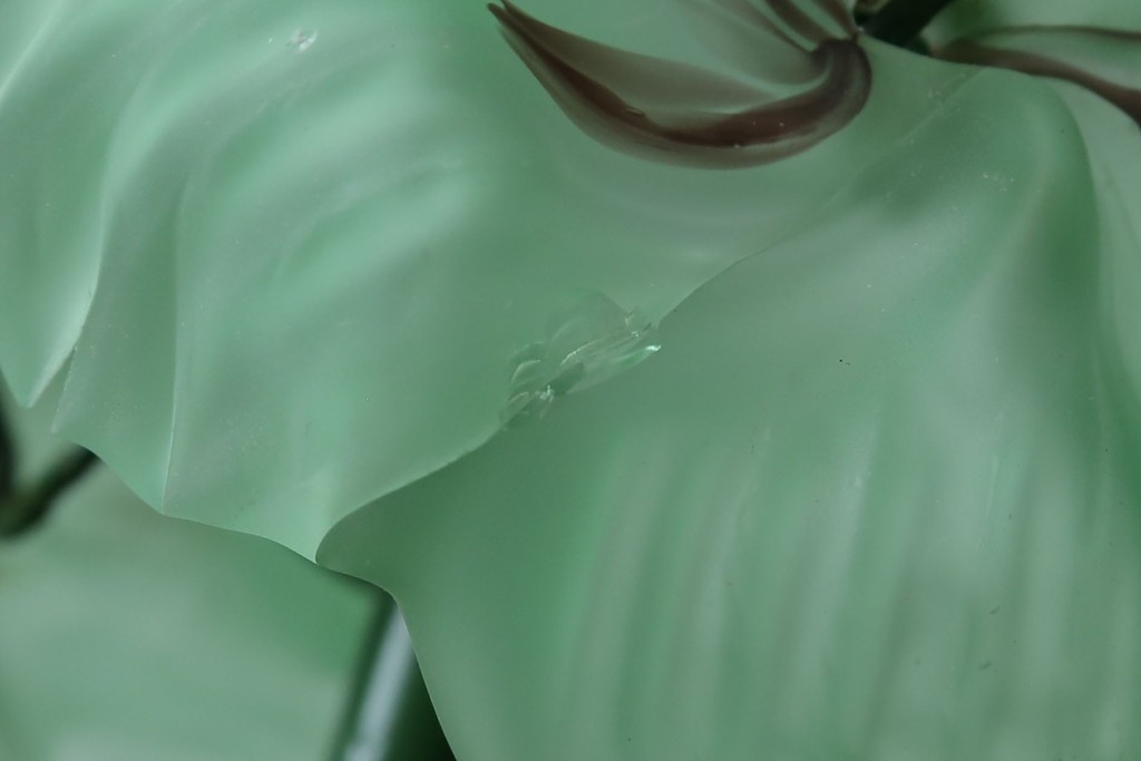 中古　美品!!　イタリア　トーソー社(TOSO CESARE)　ムラーノガラス(MURANO)　ブドウ(葡萄、ぶどう)　1灯　空間のアクセントになるテーブルスタンド　(R-079964)