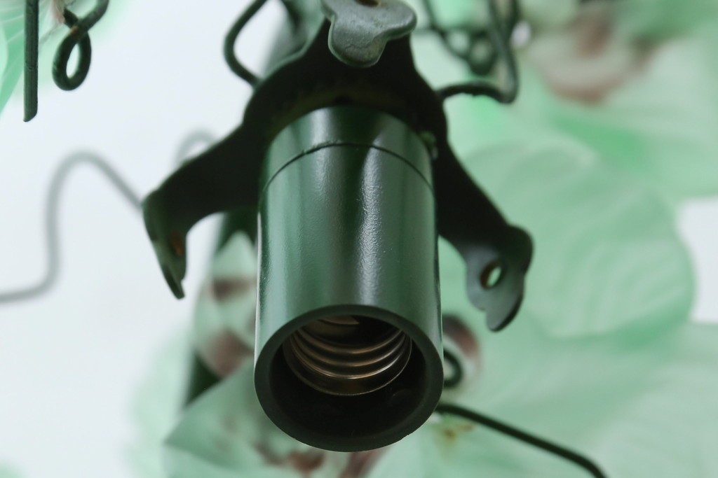 中古　美品!!　イタリア　トーソー社(TOSO CESARE)　ムラーノガラス(MURANO)　ブドウ(葡萄、ぶどう)　1灯　空間のアクセントになるテーブルスタンド　(R-079964)