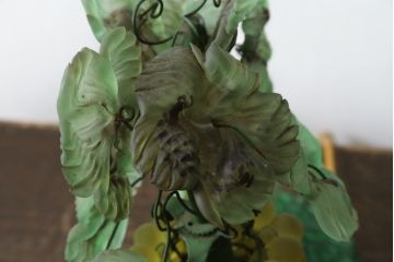 中古　美品!!　イタリア　トーソー社(TOSO CESARE)　ムラーノガラス(MURANO)　ブドウ(葡萄、ぶどう)　1灯　空間のアクセントになるテーブルスタンド(テーブルライト、卓上ランプ、ベネチアングラス、ムラノガラス)(R-079964)