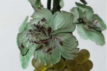 中古　美品!!　イタリア　トーソー社(TOSO CESARE)　ムラーノガラス(MURANO)　ブドウ(葡萄、ぶどう)　1灯　空間のアクセントになるテーブルスタンド(テーブルライト、卓上ランプ、ベネチアングラス、ムラノガラス)(R-079964)