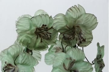 中古　美品!!　イタリア　トーソー社(TOSO CESARE)　ムラーノガラス(MURANO)　ブドウ(葡萄、ぶどう)　1灯　空間のアクセントになるテーブルスタンド(テーブルライト、卓上ランプ、ベネチアングラス、ムラノガラス)(R-079964)