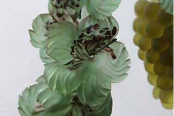 中古　美品!!　イタリア　トーソー社(TOSO CESARE)　ムラーノガラス(MURANO)　ブドウ(葡萄、ぶどう)　1灯　空間のアクセントになるテーブルスタンド(テーブルライト、卓上ランプ、ベネチアングラス、ムラノガラス)(R-079964)