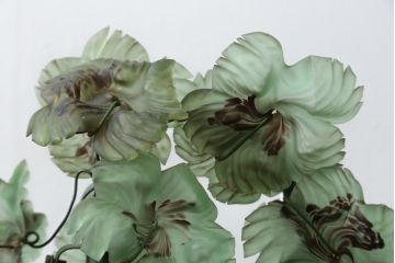 中古　美品!!　イタリア　トーソー社(TOSO CESARE)　ムラーノガラス(MURANO)　ブドウ(葡萄、ぶどう)　1灯　空間のアクセントになるテーブルスタンド(テーブルライト、卓上ランプ、ベネチアングラス、ムラノガラス)(R-079964)