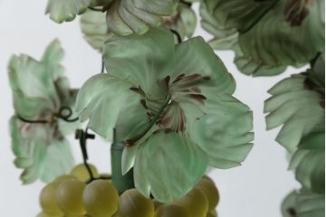 中古　美品!!　イタリア　トーソー社(TOSO CESARE)　ムラーノガラス(MURANO)　ブドウ(葡萄、ぶどう)　1灯　空間のアクセントになるテーブルスタンド(テーブルライト、卓上ランプ、ベネチアングラス、ムラノガラス)(R-079964)