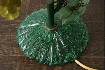 中古　美品!!　イタリア　トーソー社(TOSO CESARE)　ムラーノガラス(MURANO)　ブドウ(葡萄、ぶどう)　1灯　空間のアクセントになるテーブルスタンド(テーブルライト、卓上ランプ、ベネチアングラス、ムラノガラス)(R-079964)