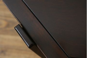中古　星野民芸(星野民藝)　桜材　2way　個性的なデザインが存在感を放つ八角炉とサイドテーブルのセット(囲炉裏テーブル、木製火鉢、2人掛け、4人掛け、ダイニングテーブル、食卓、カフェテーブル、コーヒーテーブル、バラ売り可能)(R-079969)