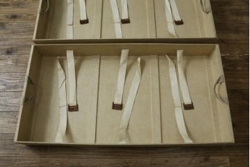 フランスアンティーク　Paul Romand PARIS　大振りサイズ!!　ヴィンテージスタイルのお部屋づくりにもってこいの男前な船トランク　(R-079972)