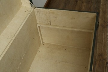 フランスアンティーク　Paul Romand PARIS　大振りサイズ!!　ヴィンテージスタイルのお部屋づくりにもってこいの男前な船トランク　(R-079972)