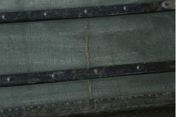 フランスアンティーク　Paul Romand PARIS　大振りサイズ!!　ヴィンテージスタイルのお部屋づくりにもってこいの男前な船トランク　(R-079972)