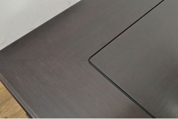 和製ビンテージ　美品　高級品!!　指物工芸家具　紫檀(シタン)材　漆塗り　上品な彫りの意匠が魅力的な座卓(ローテーブル、センターテーブル、ヴィンテージ)(R-079974)