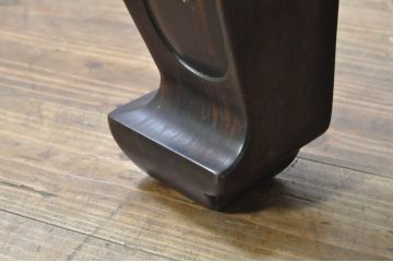 和製ビンテージ　美品　高級品!!　指物工芸家具　紫檀(シタン)材　漆塗り　上品な彫りの意匠が魅力的な座卓(ローテーブル、センターテーブル、ヴィンテージ)(R-079974)
