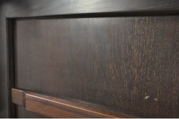 和製ビンテージ　美品　高級品!!　指物工芸家具　紫檀(シタン)材　漆塗り　上品な彫りの意匠が魅力的な座卓(ローテーブル、センターテーブル、ヴィンテージ)(R-079974)