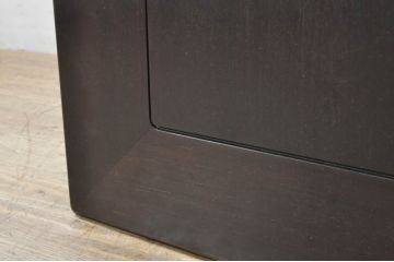 和製ビンテージ　美品　高級品!!　指物工芸家具　紫檀(シタン)材　漆塗り　上品な彫りの意匠が魅力的な座卓(ローテーブル、センターテーブル、ヴィンテージ)(R-079974)